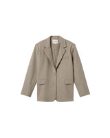 Straight striped blazer greige Silly