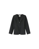 Fitted striped blazer carbon Shain