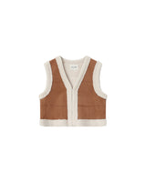 Suede and shearling jacket camel Sohen