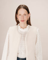 Faux shearling jacket ecru Sinatra