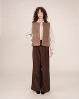 Faux shearling jacket taupe Sinatra