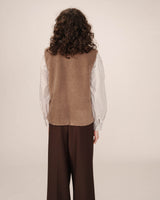Faux shearling jacket taupe Sinatra