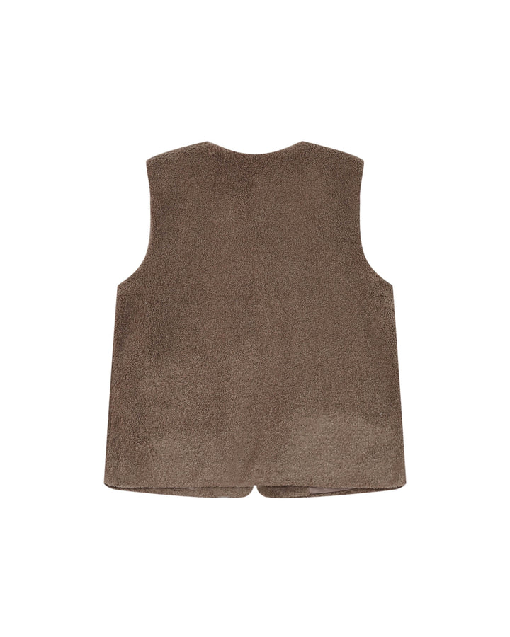 Veste en faux shearling taupe Sinatra