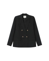 Blazer croise droit noir Sureau