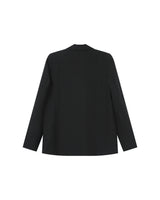 Blazer croise droit noir Sureau