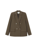 Blazer croise droit vert foret Sureau