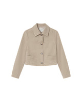 Veste en suedine greige Sullivan