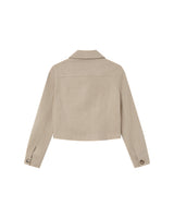 Veste en suedine greige Sullivan