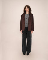 Suede-look blazer chocolatee Shannon
