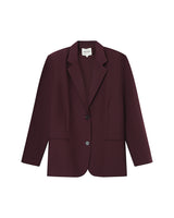 Blazer large droit bordeaux Strong