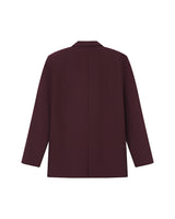 Blazer large droit bordeaux Strong
