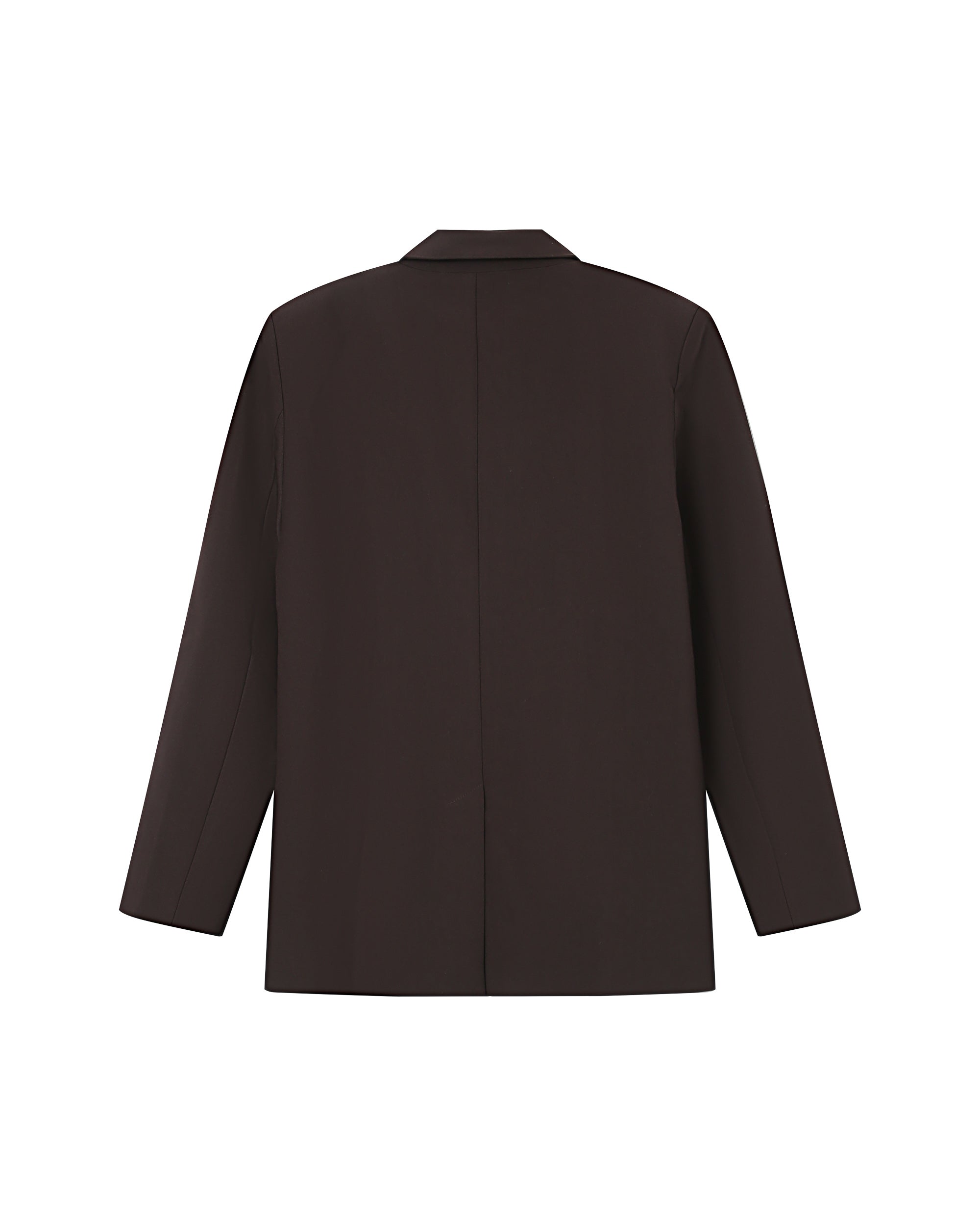 Blazer large droit chocolat Strong