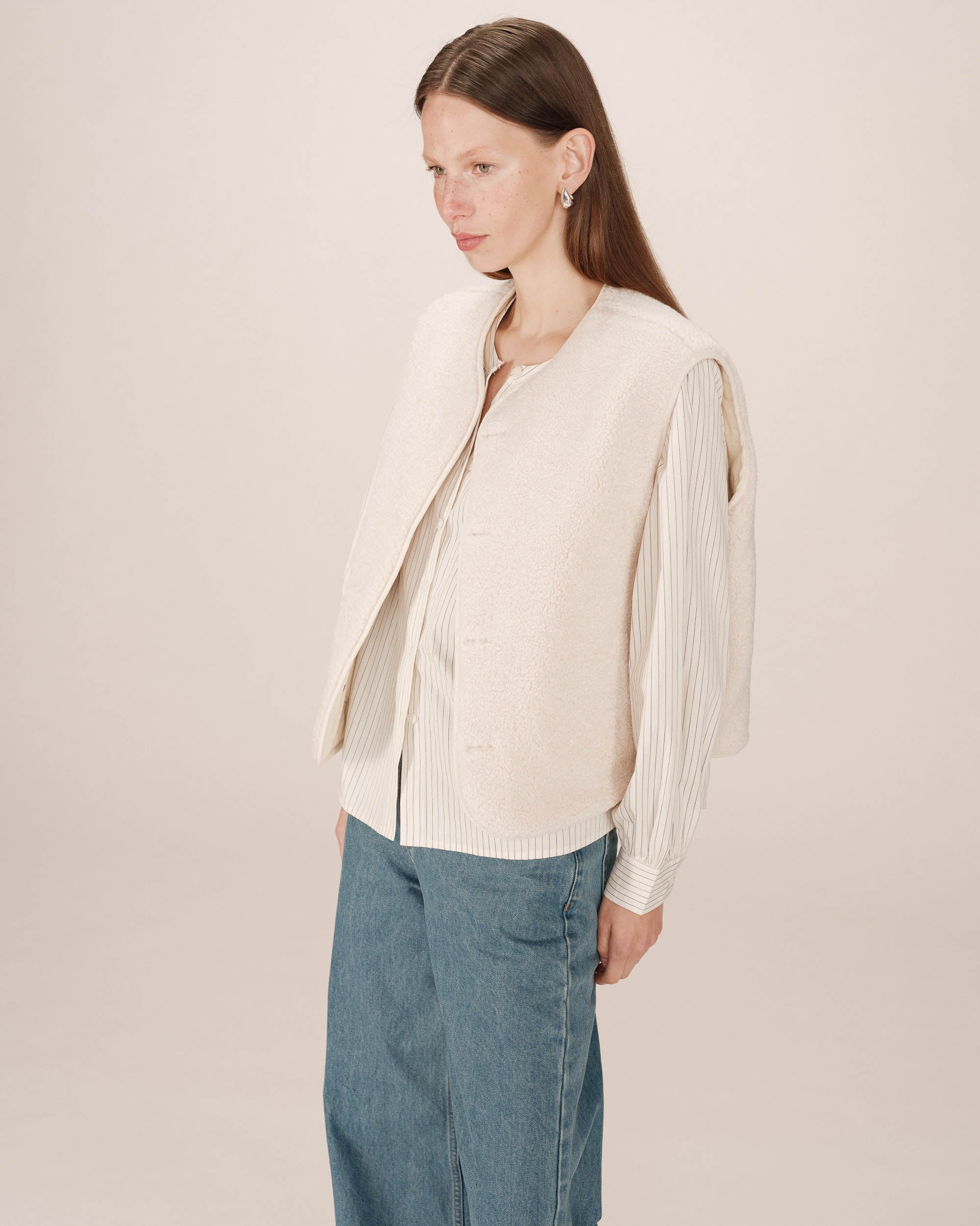 Quilted jacket ecru Seth