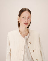 Quilted jacket ecru Seth