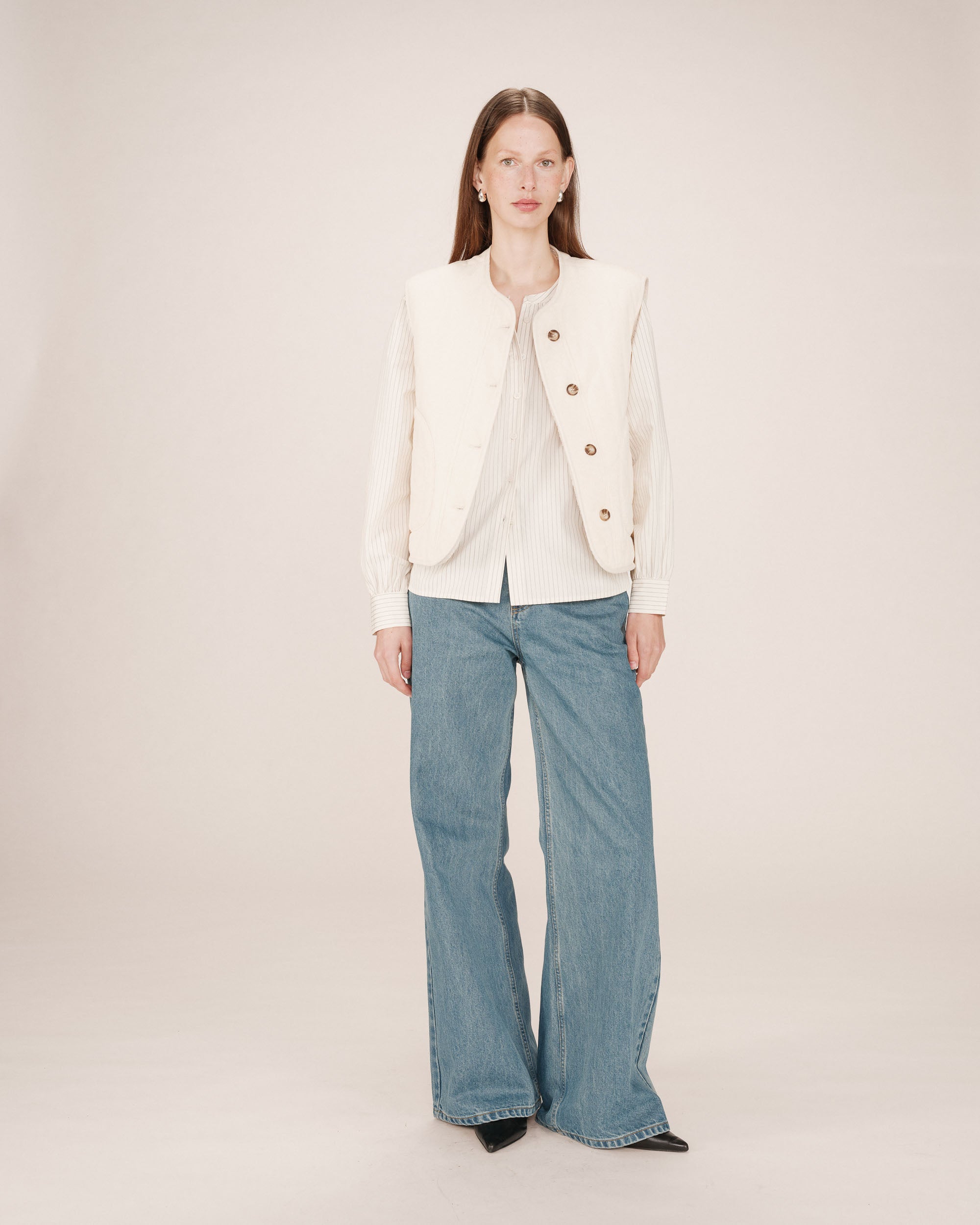 Quilted jacket ecru Seth