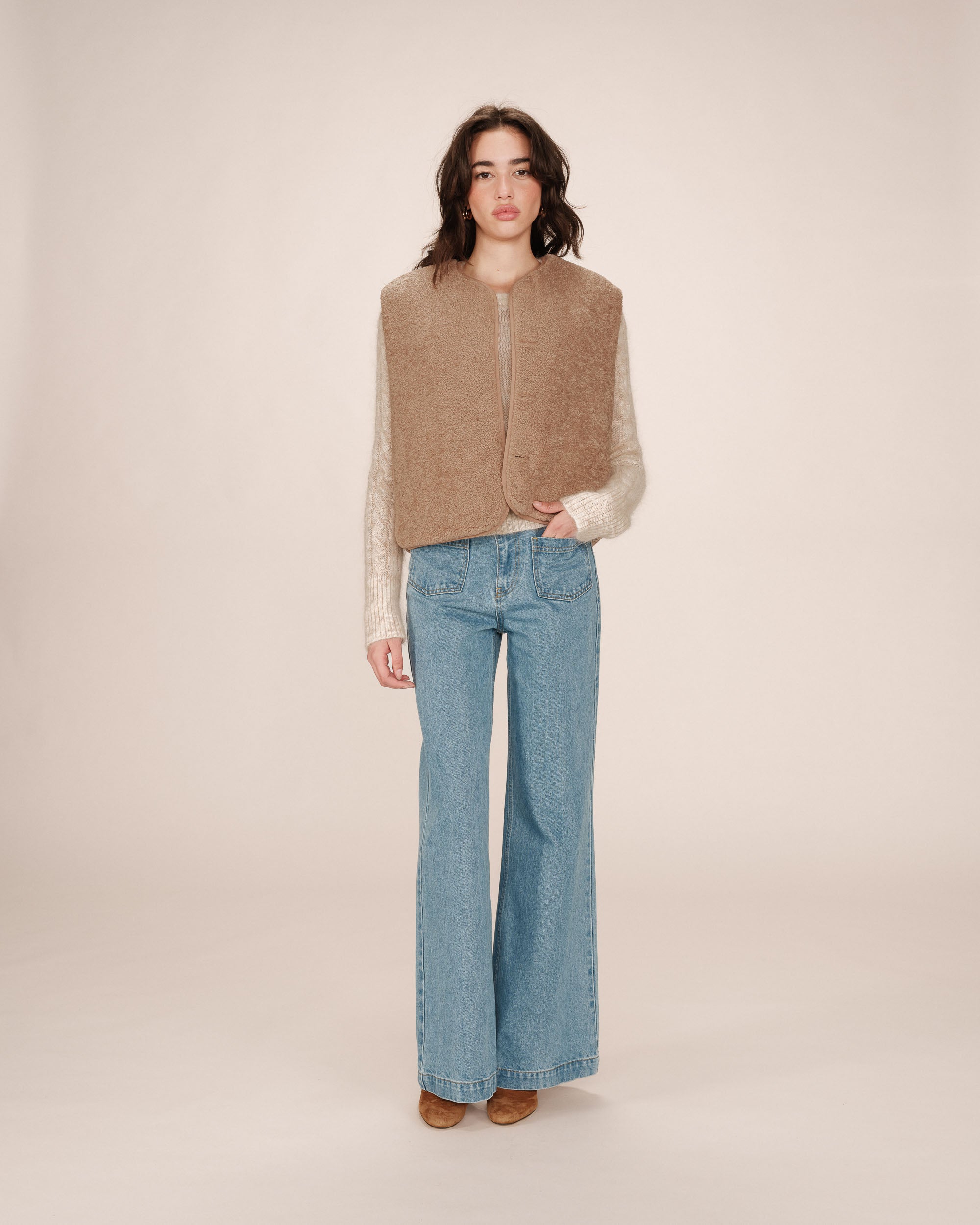 Quilted jacket greige Seth