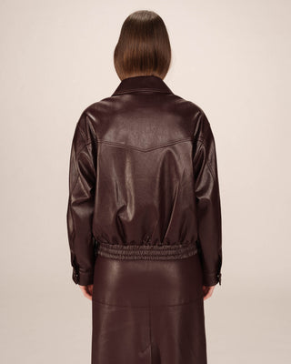 BLOUSON BORDEAUX SUNISA