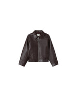 Faux leather jacket burgundy Sunisa