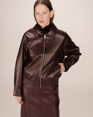 BLOUSON BORDEAUX SUNISA