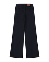 Pantalon large velours marine Samba