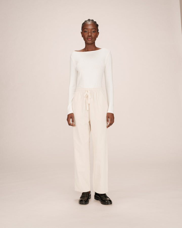 Corduroy trousers ecru Liberty