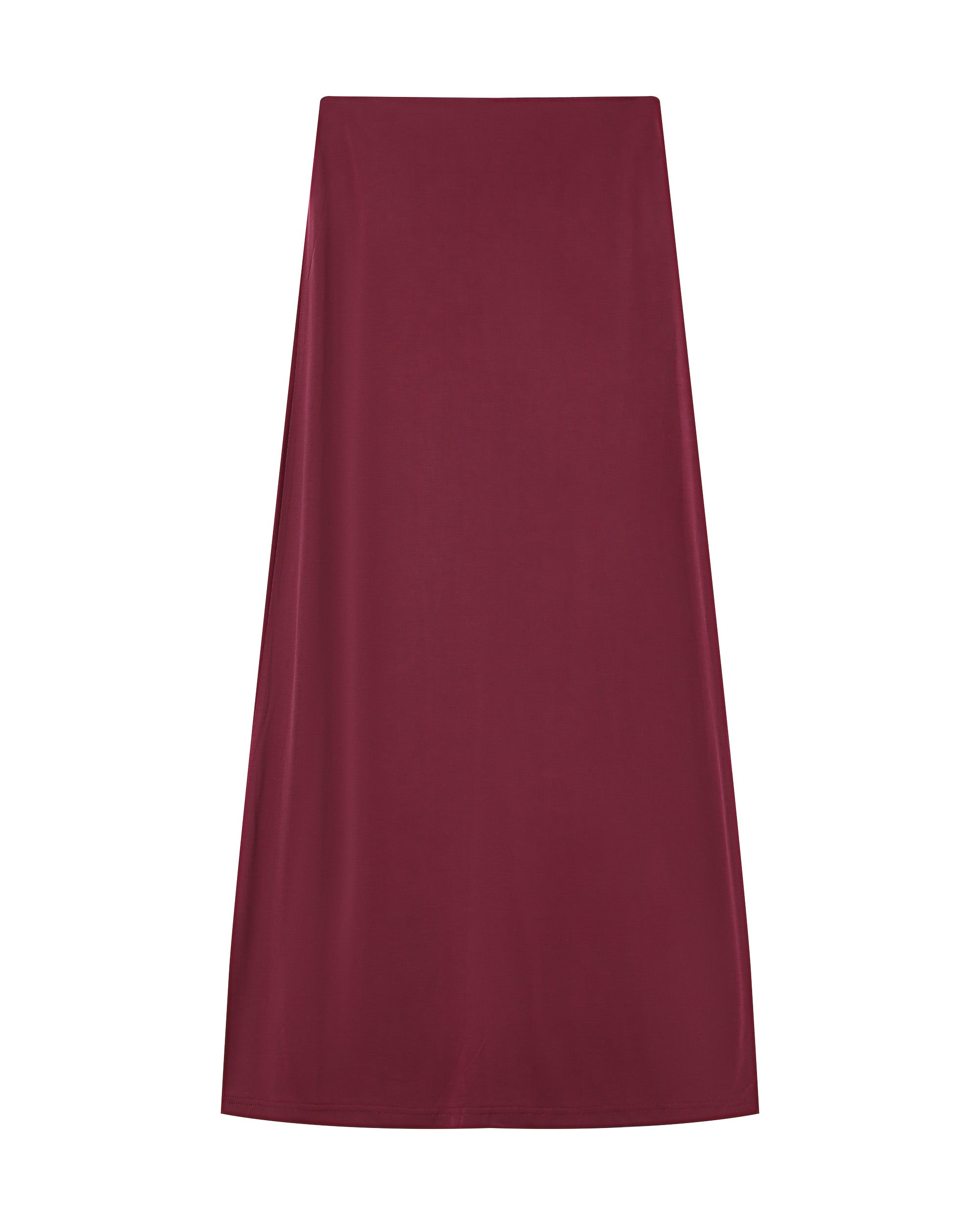 Jupe en modal bordeaux Sama
