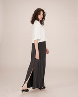 Jupe en modal carbone Sama