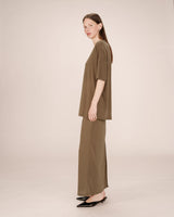 Jupe en modal vert foret Sama