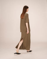 Jupe en modal vert foret Sama