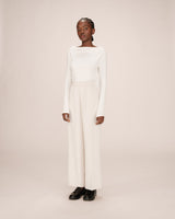 Pantalon fluide ecru Noblesse