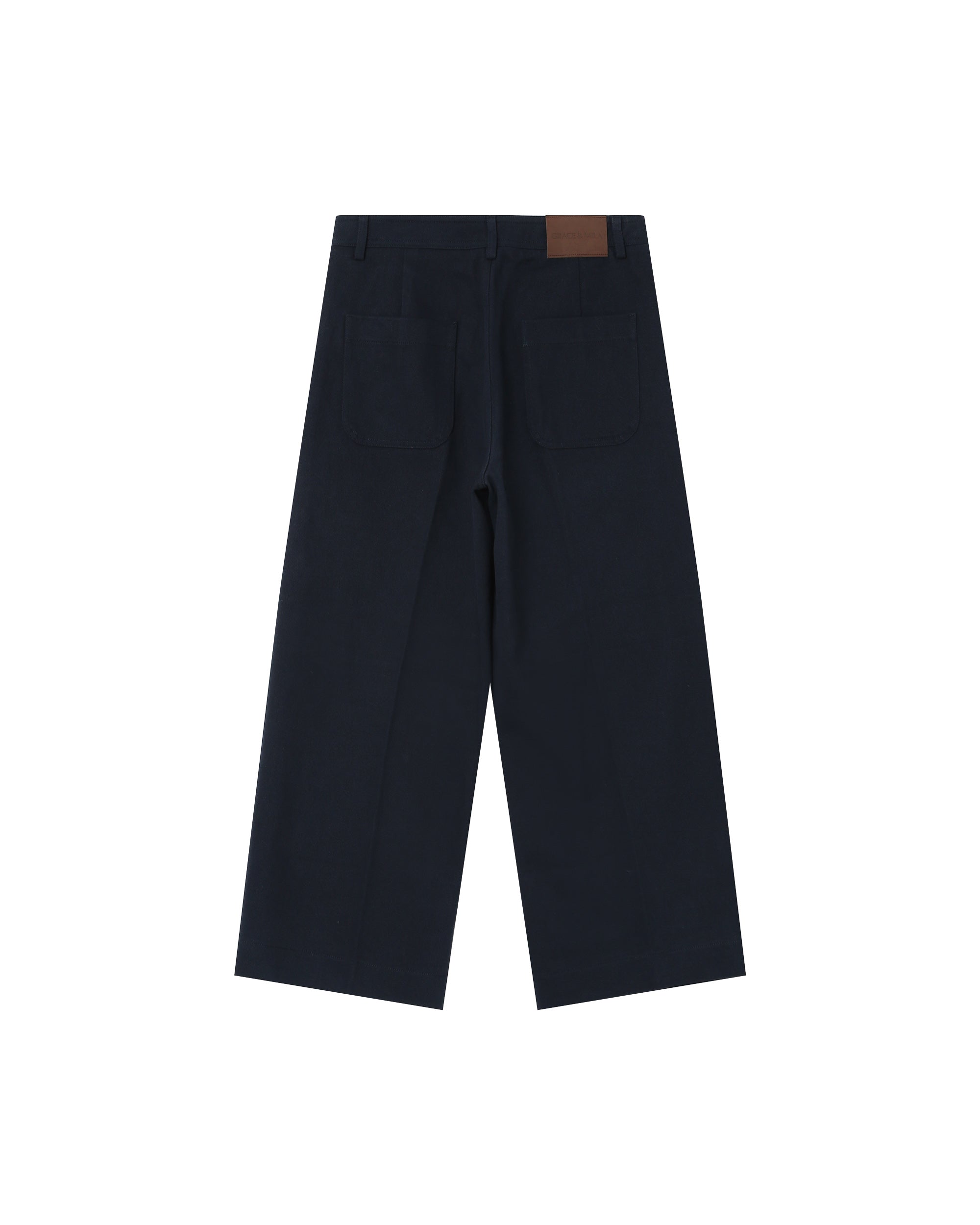 7/8 straight trousers navy Sole