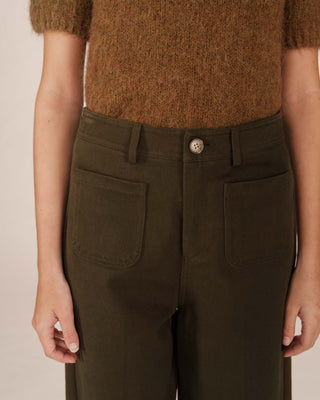 PANTALON VERT FORET SOLE