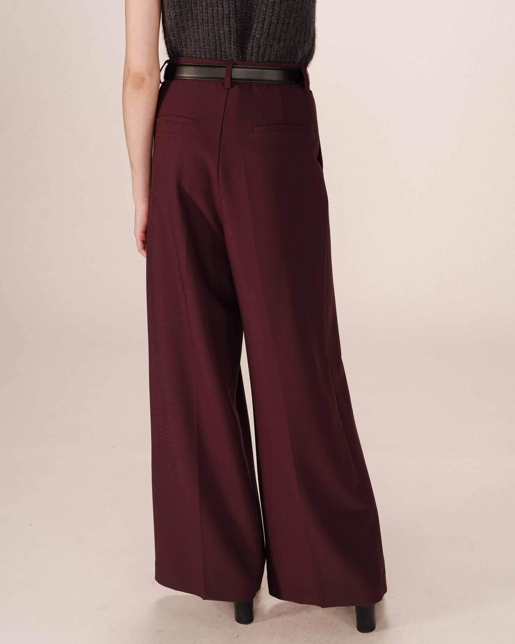 Pantalon tailleur bordeaux Story