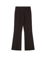 Pantalon tailleur evase chocolat Singer