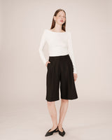 Long bermuda shorts black Sergio
