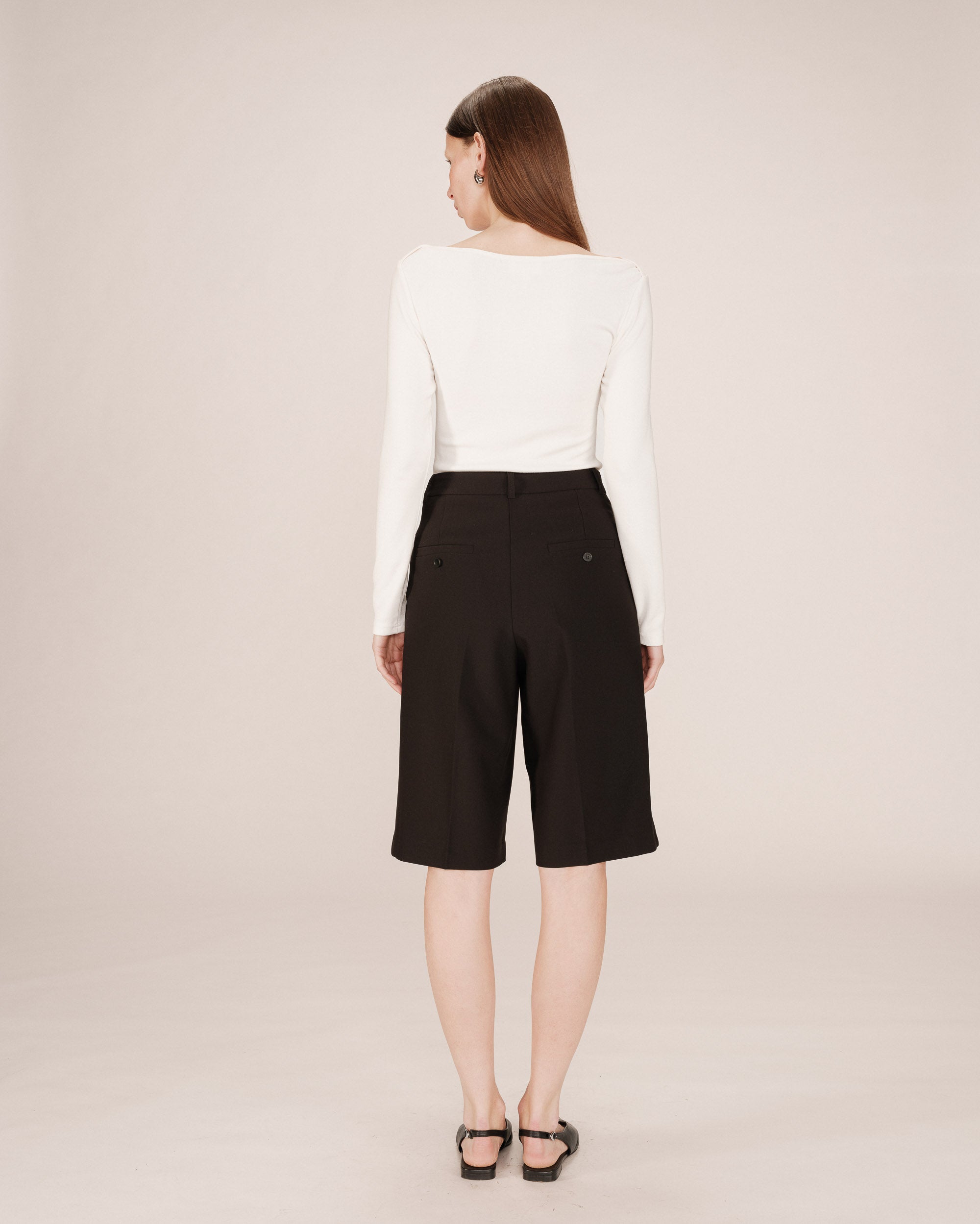 Long bermuda shorts black Sergio