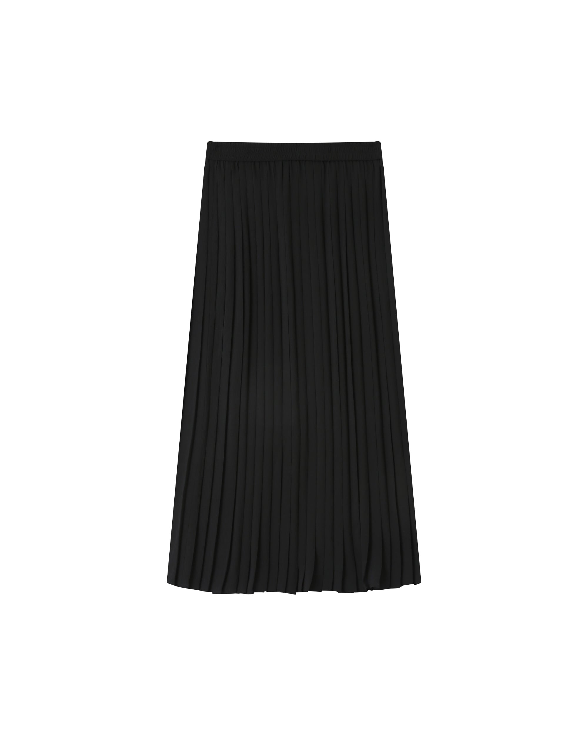 Jupe longue plissee noir Plisse