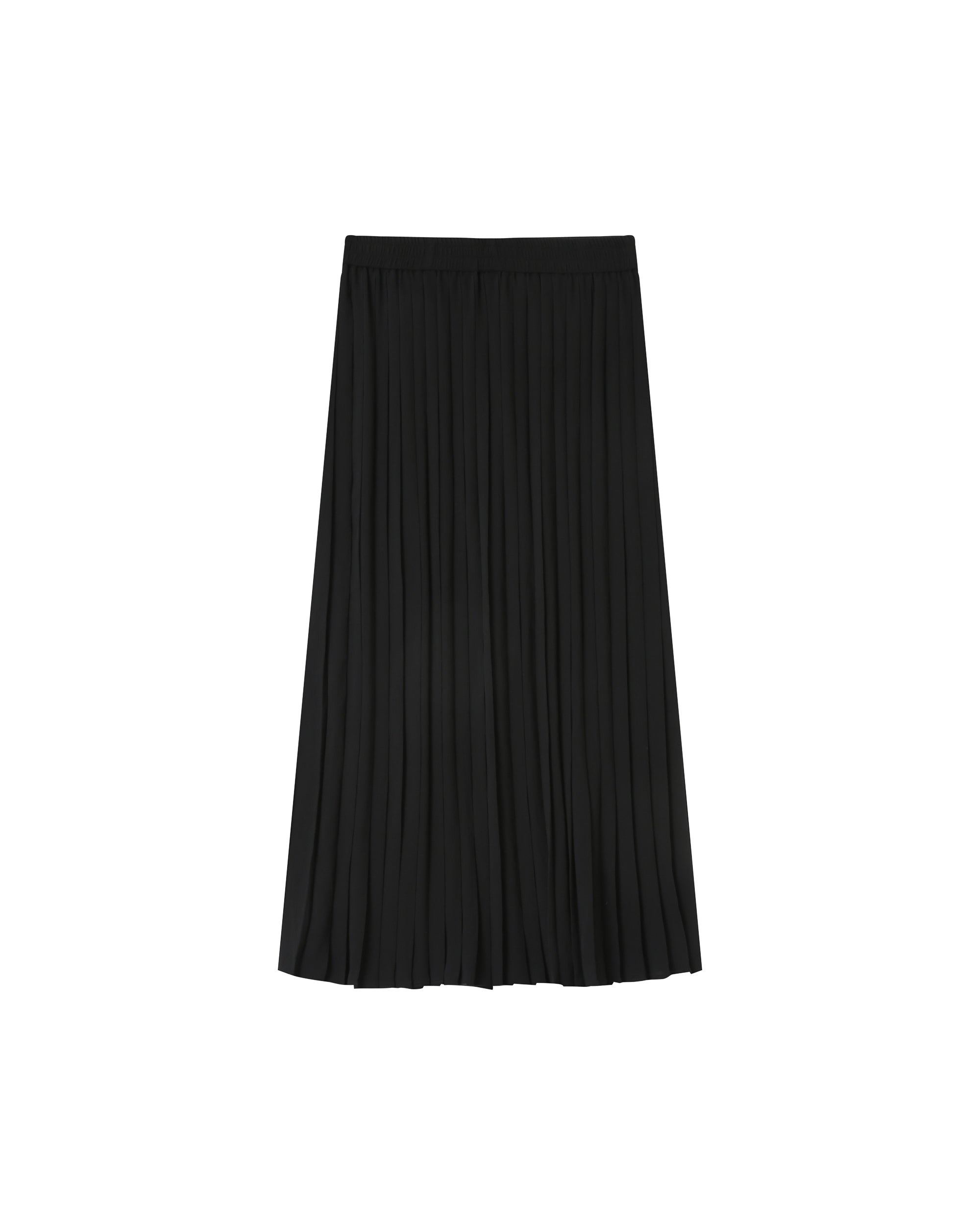 Jupe longue plissee noir Plisse