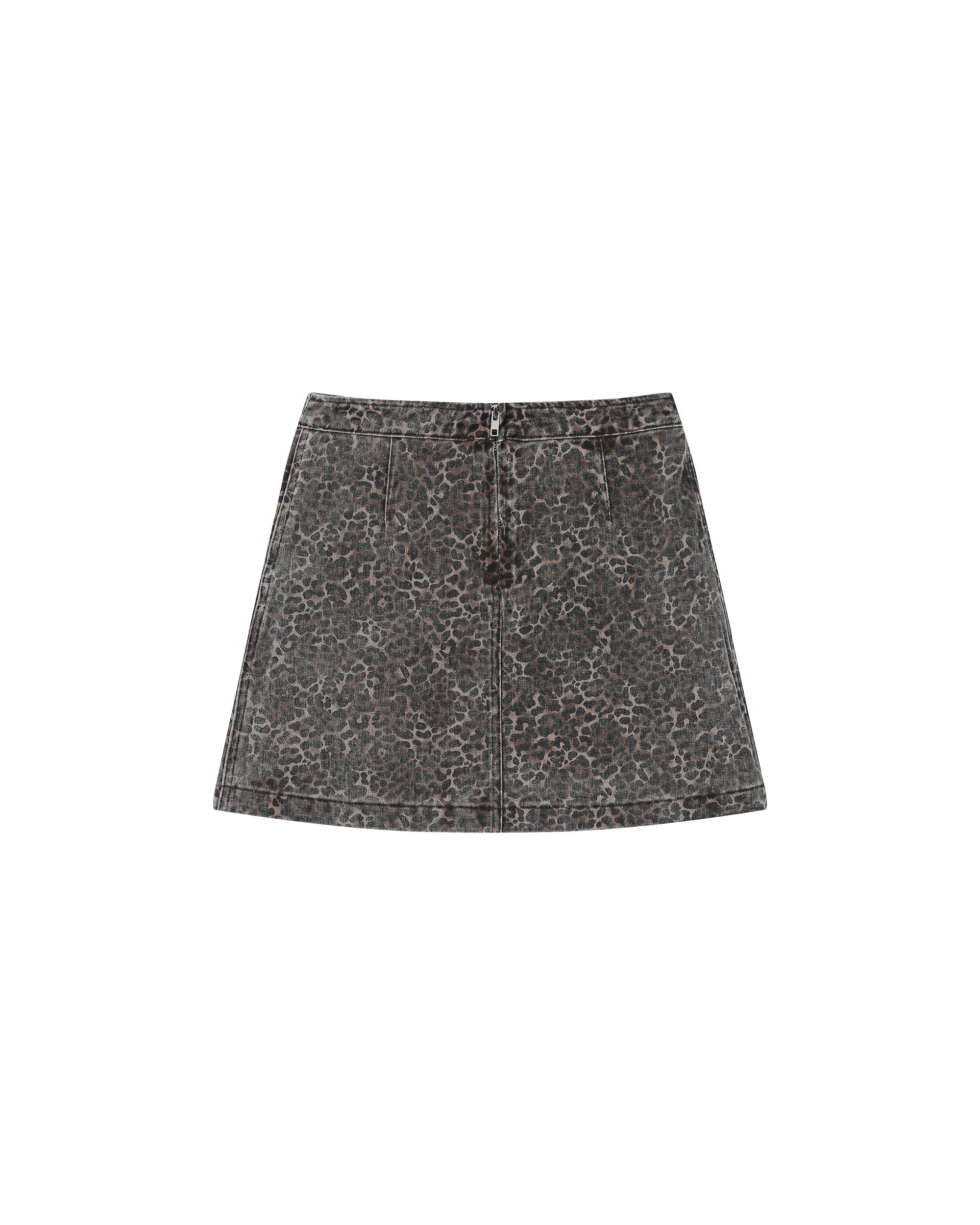 Jupe imprimée leopard Sparta