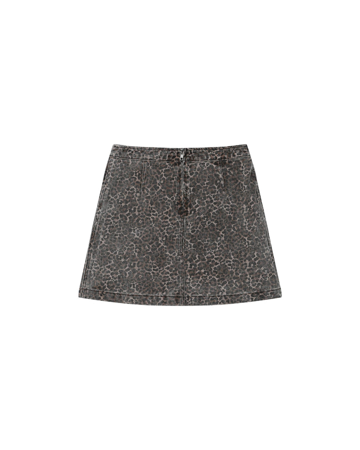 Jupe imprimée leopard Sparta