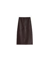 Faux leather skirt burgundy Sirene