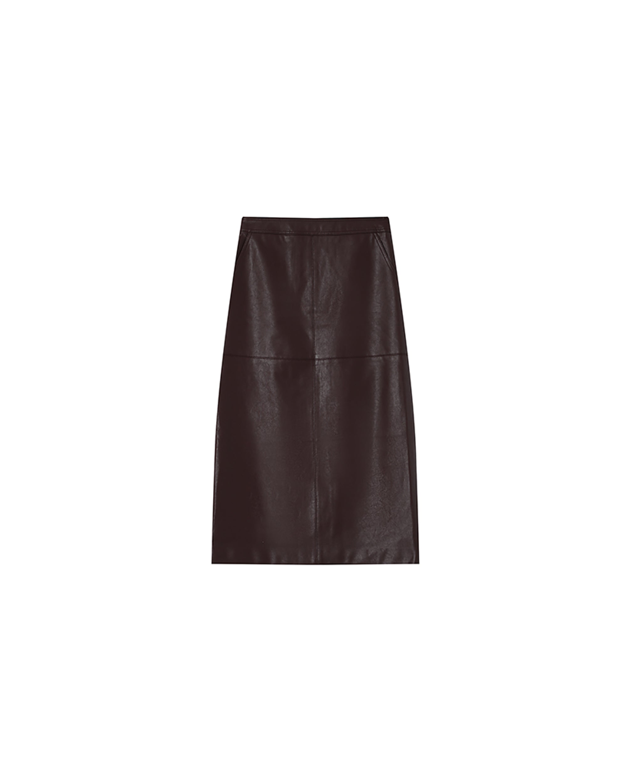 Faux leather skirt burgundy Sirene