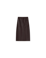 Faux leather skirt burgundy Sirene