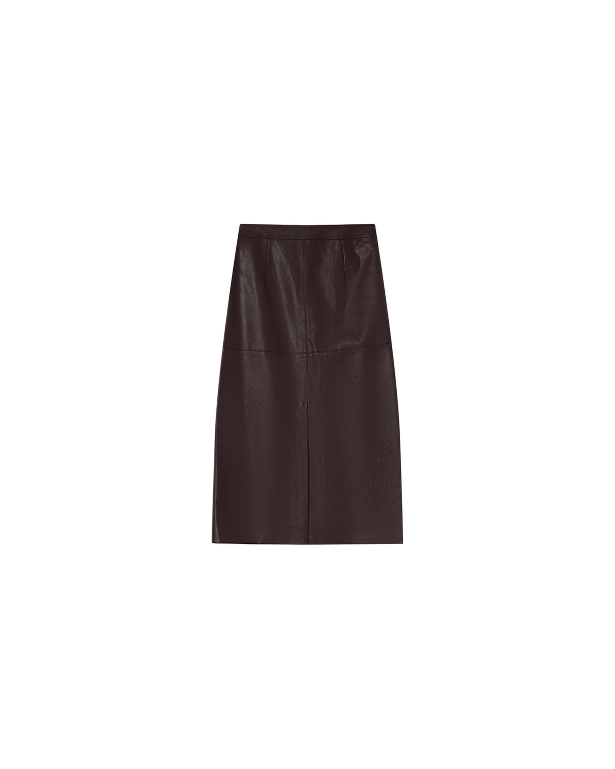 Faux leather skirt burgundy Sirene