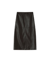 Faux leather skirt chocolatee Sirene