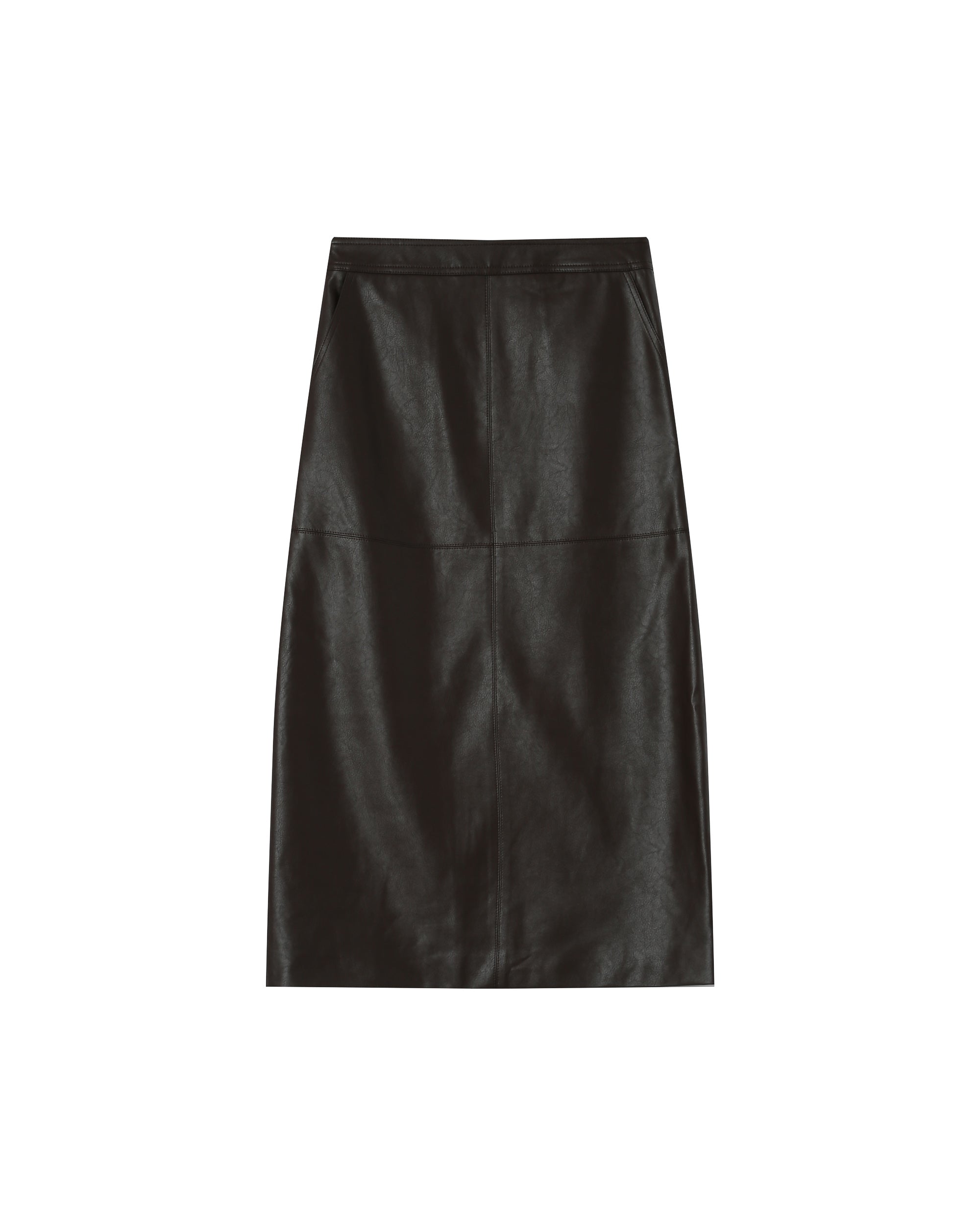 Faux leather skirt chocolatee Sirene