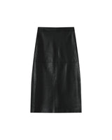 Faux leather skirt black Sirene