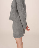 Fitted knit skirt gray Shae