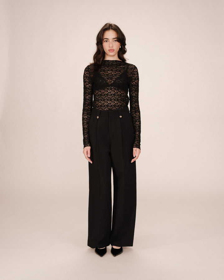 Pantalon tailleur noir Septime