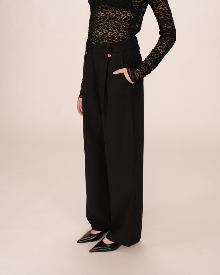 Pantalon tailleur noir Septime